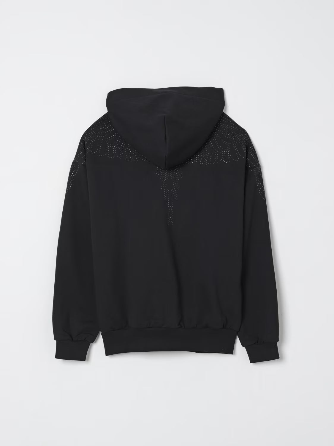 FELPA NERA CON STRASS MARCELO BURLON
