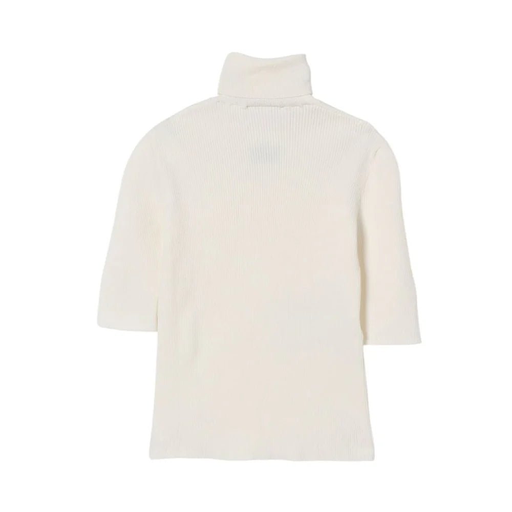 DOLCEVITA BIANCO A COSTINE CON LOGO NERO ELISABETTA FRANCHI - Angel Luxury