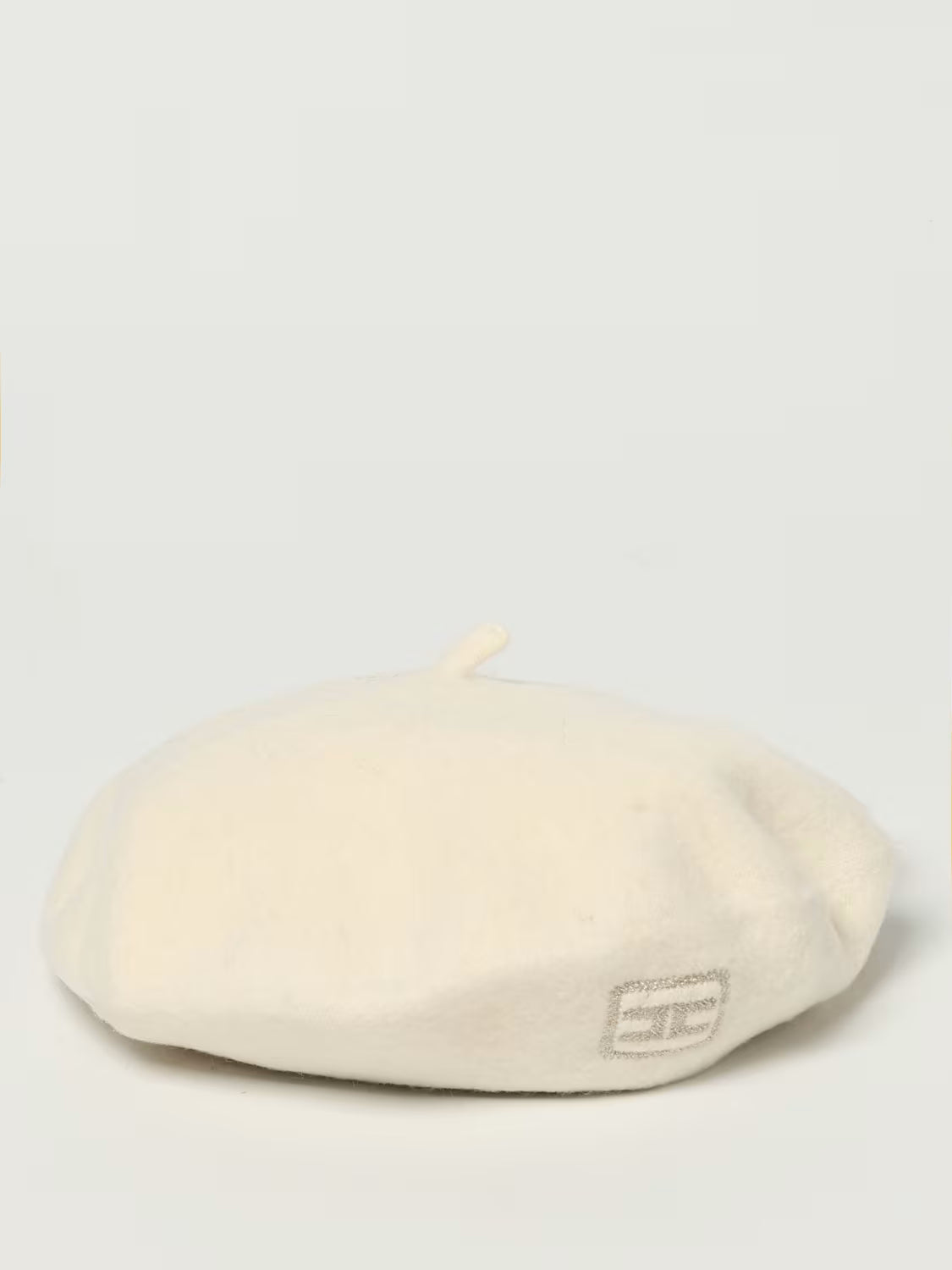 BASCO PANNA IN FELTRO CON RICAMO LOGO ORO ELISABETTA FRANCHI