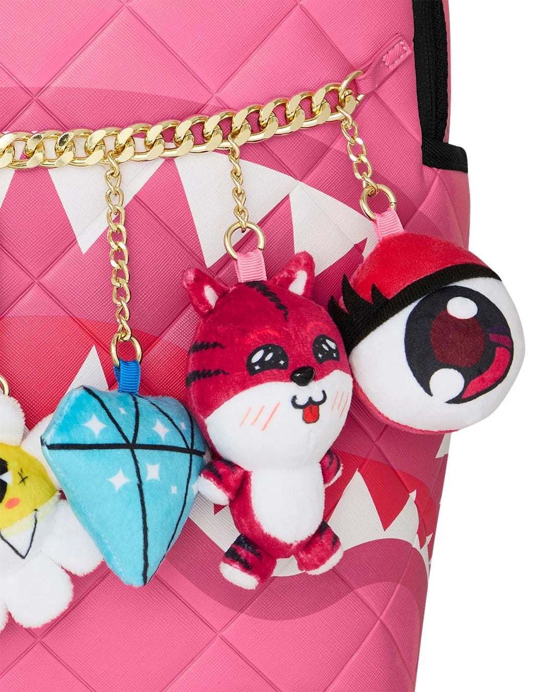 ZAINO CON CIONDOLI KAWAII (CARATTERISTICHE A PELUCHE) SPRAYGROUND