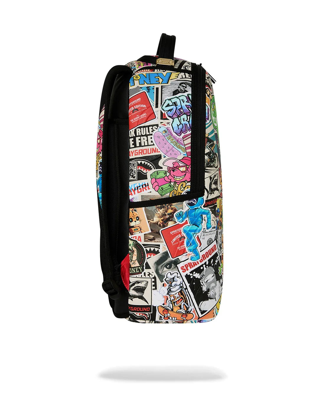 ZAINO PUNK CON ADESIVO A FORMA DI SQUALO SPRAYGROUND