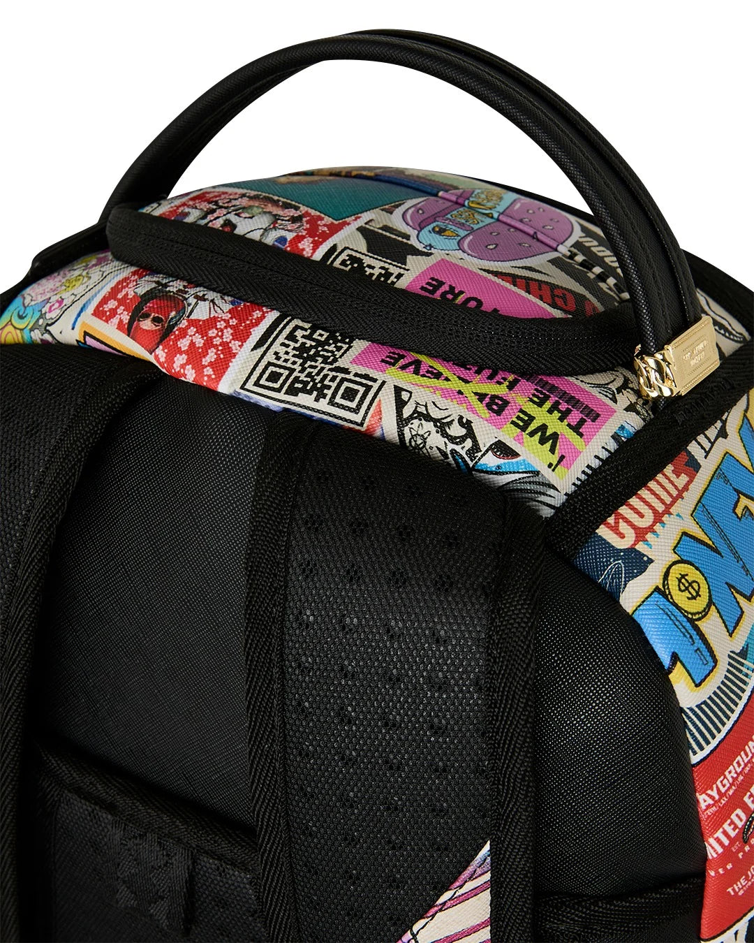 ZAINO PUNK CON ADESIVO A FORMA DI SQUALO SPRAYGROUND