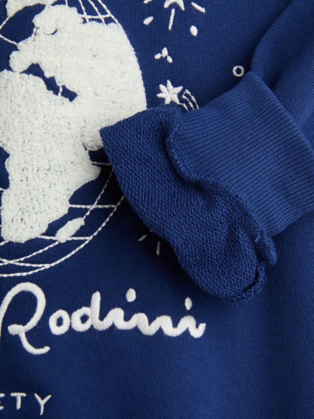 FELPA A POLO BLU MINI RODINI - Angel Luxury