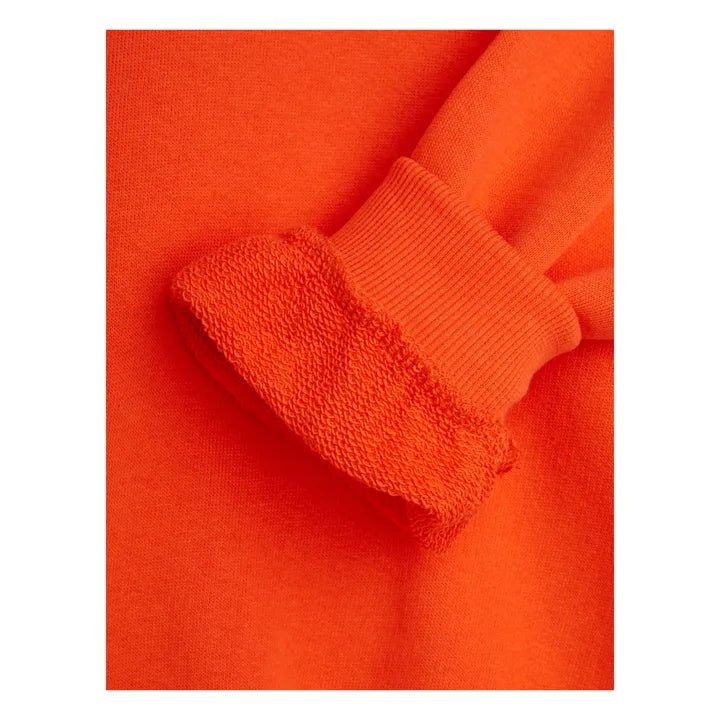 FELPA ARANCIONE CON COLLETTO PANNA GATTINO MINI RODINI - Angel Luxury