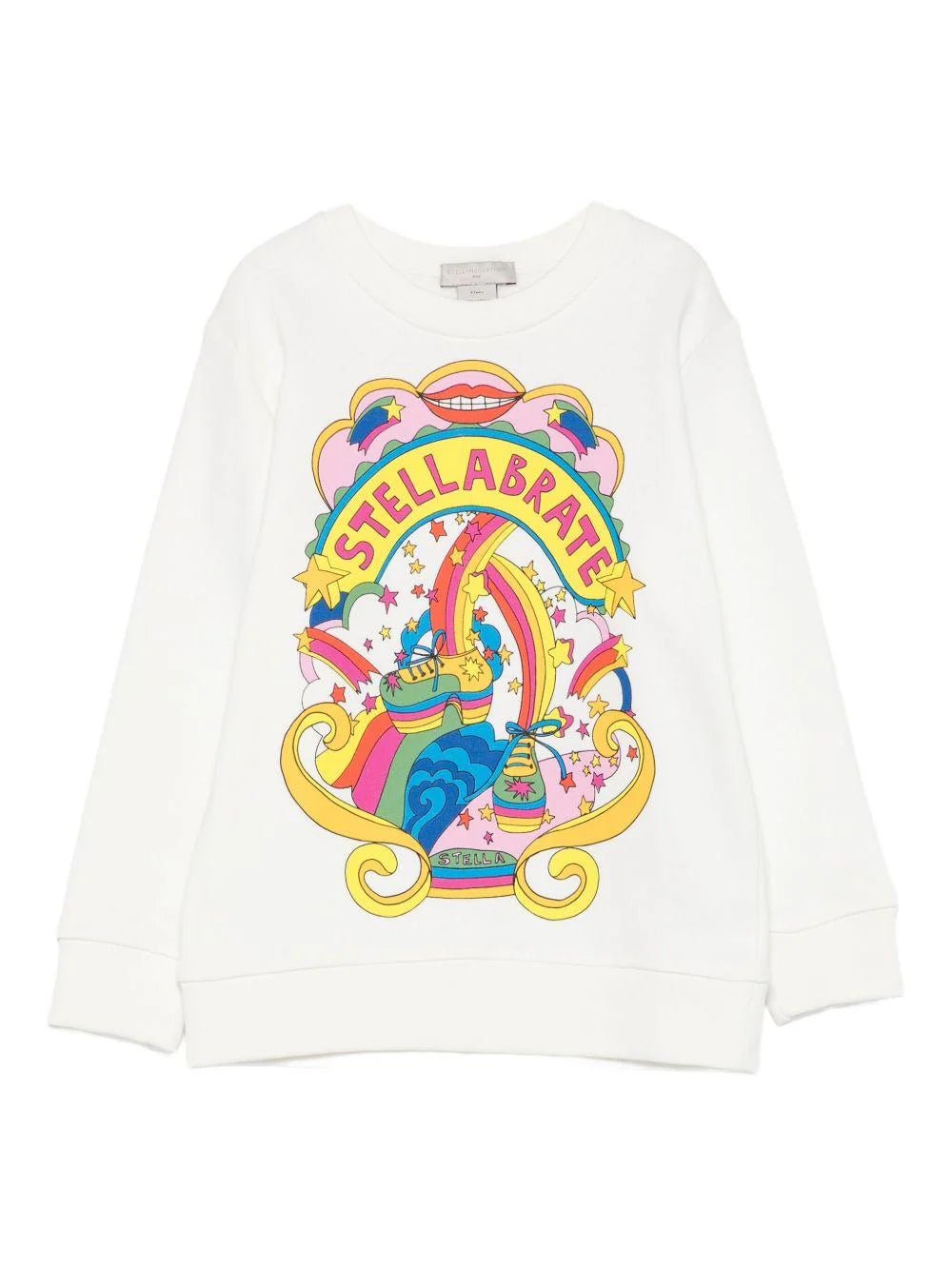 FELPA BIANCA CON FANTASIA STELLA MCCARTNEY - Angel Luxury