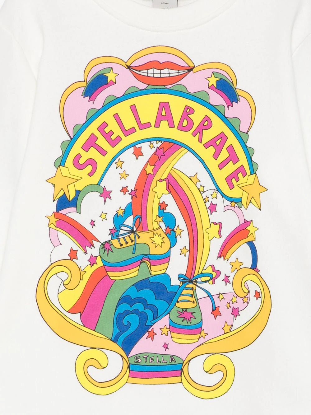 FELPA BIANCA CON FANTASIA STELLA MCCARTNEY - Angel Luxury
