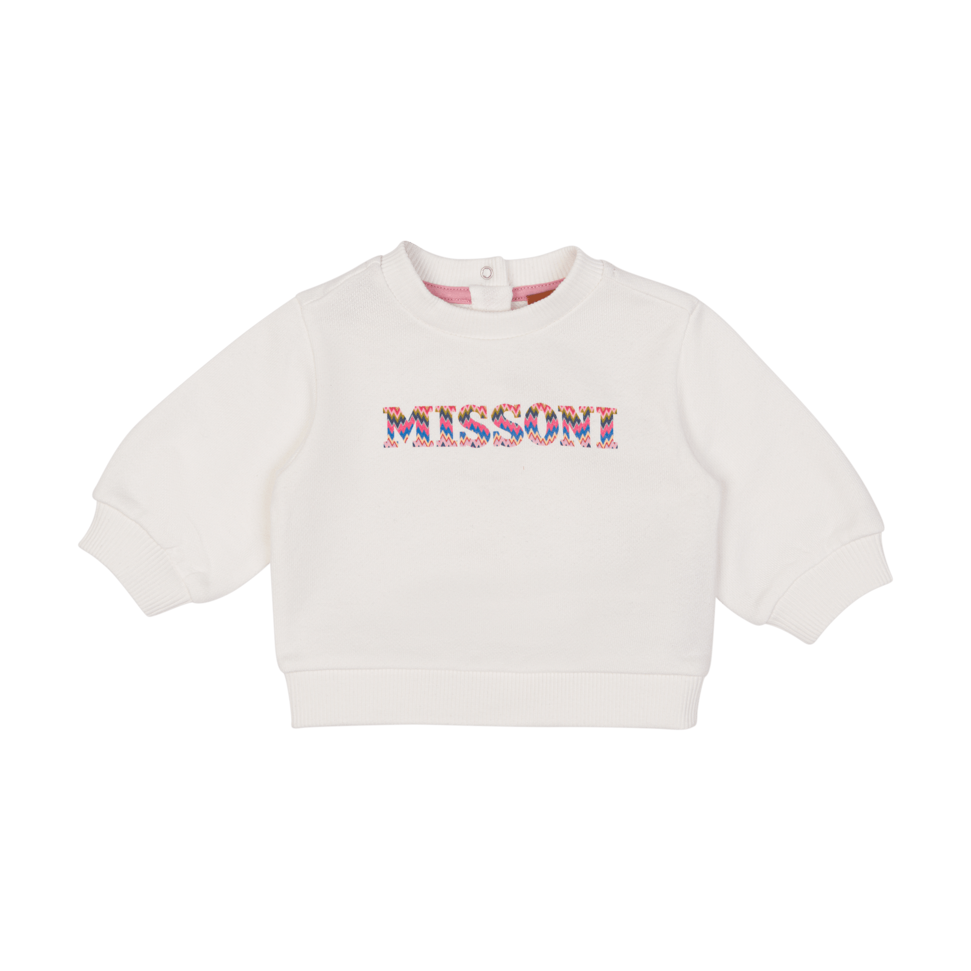 FELPA BIANCA CON LOGO MULTICOLORE MISSONI - Angel Luxury