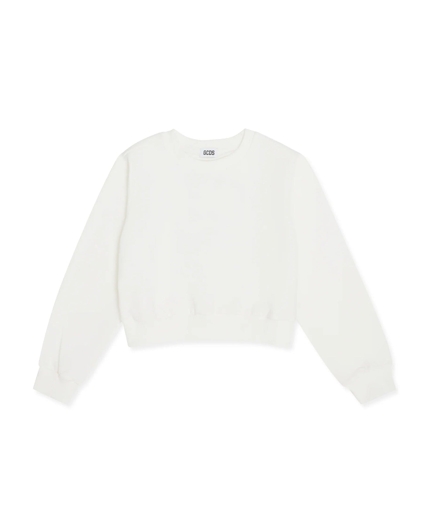 FELPA BIANCA CON LOGO SUL RETRO GCDS - Angel Luxury