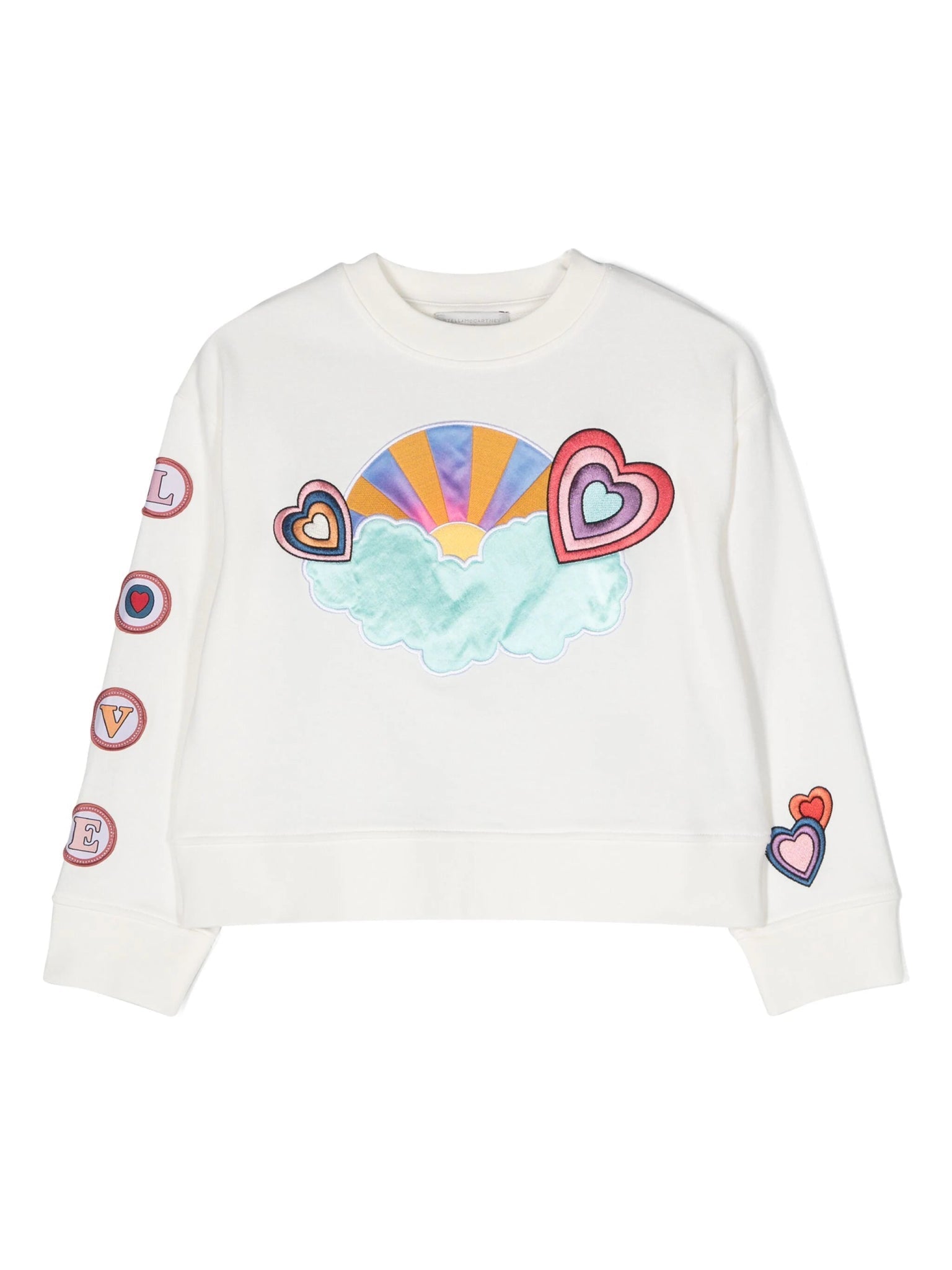 FELPA BIANCA CON NUVOLA STELLA MCCARTNEY - Angel Luxury