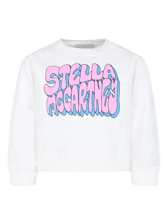 FELPA BIANCA CON STAMPA STELLA MCCARTNEY - Angel Luxury