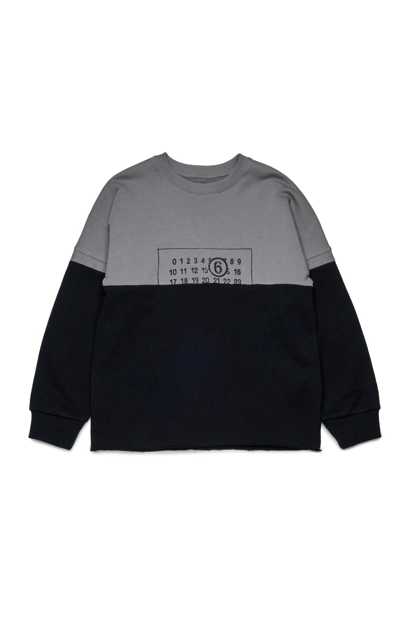 FELPA BICOLORE GRIGIA/NERA MAISON MARGIELA - Angel Luxury