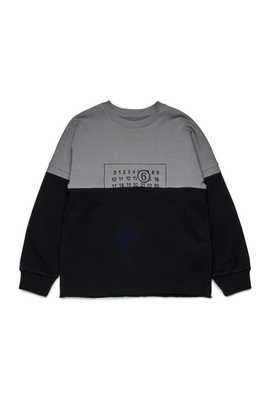 FELPA BICOLORE GRIGIA/NERA MAISON MARGIELA - Angel Luxury