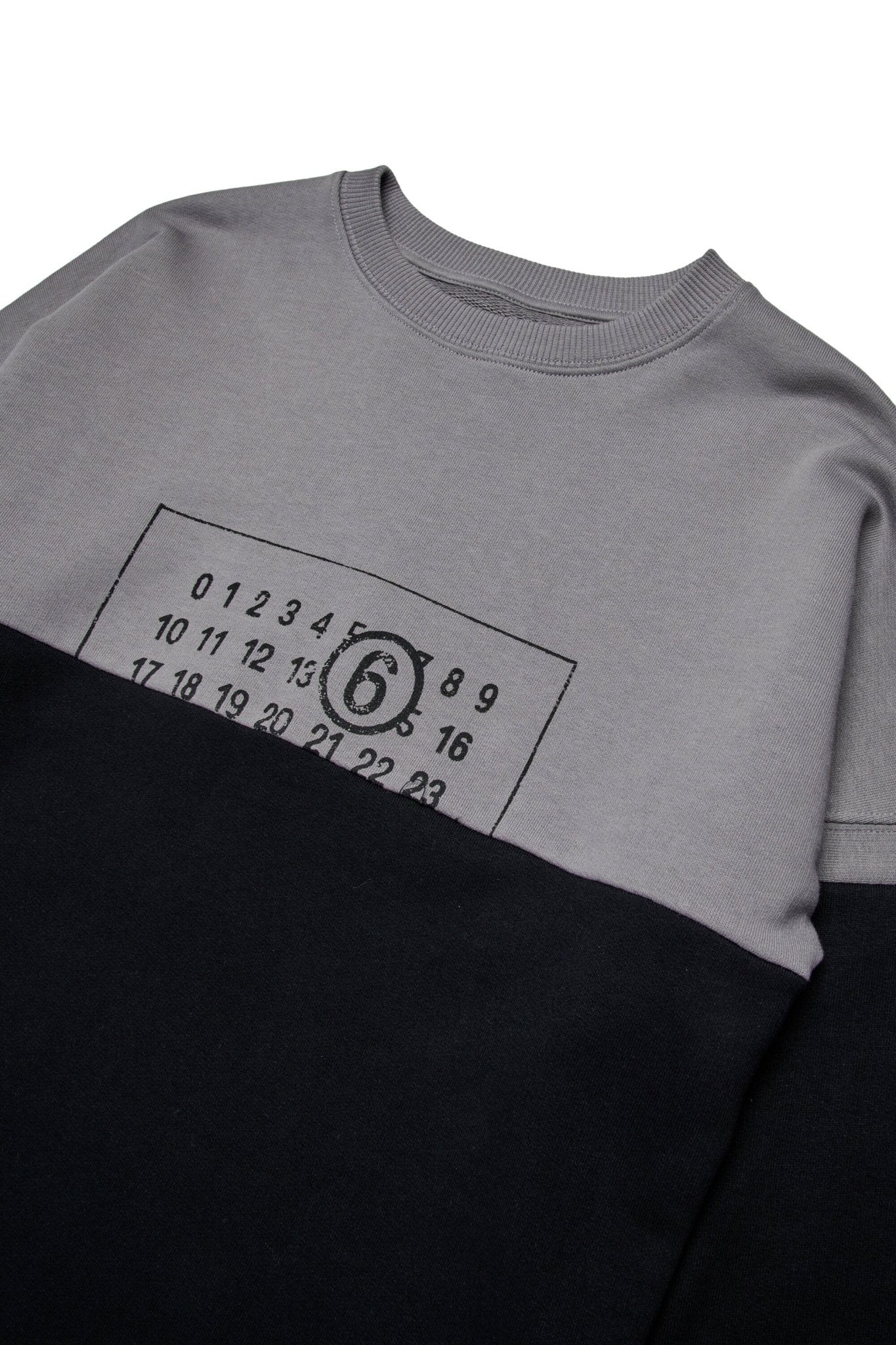 FELPA BICOLORE GRIGIA/NERA MAISON MARGIELA - Angel Luxury