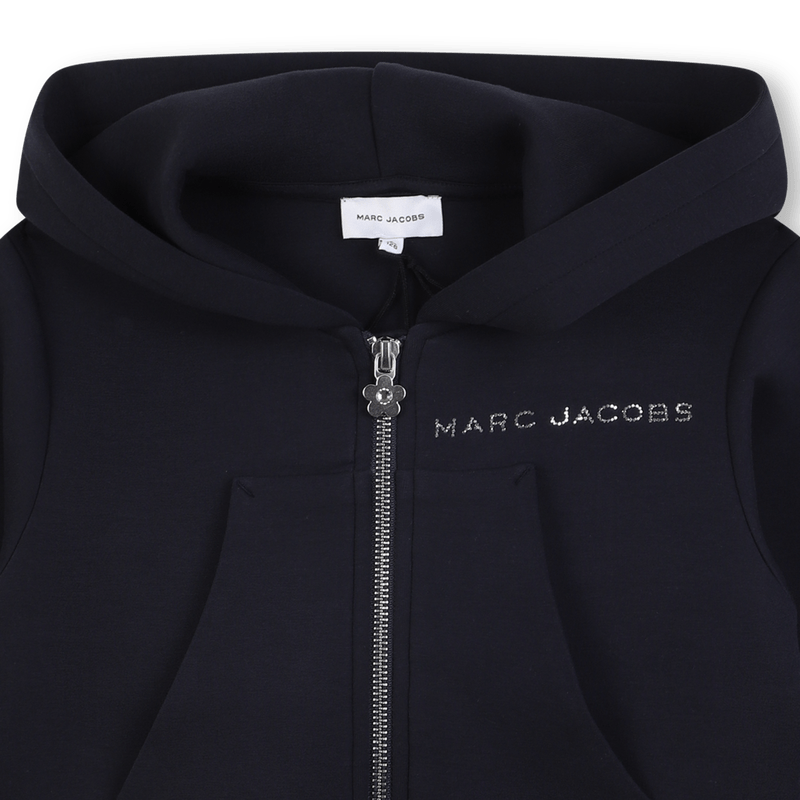FELPA BLU CON LOGO BRILLANTINATO MARC JACOBS - Angel Luxury