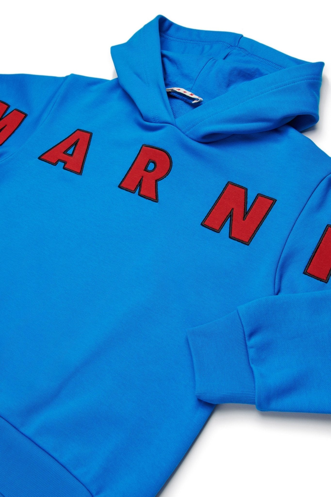 FELPA BLU CON LOGO ROSSO MARNI - Angel Luxury