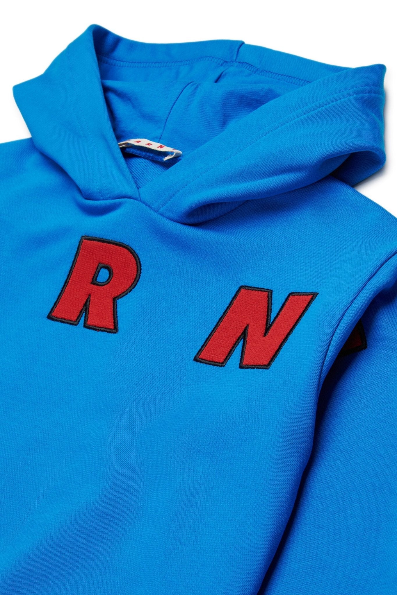 FELPA BLU CON LOGO ROSSO MARNI - Angel Luxury