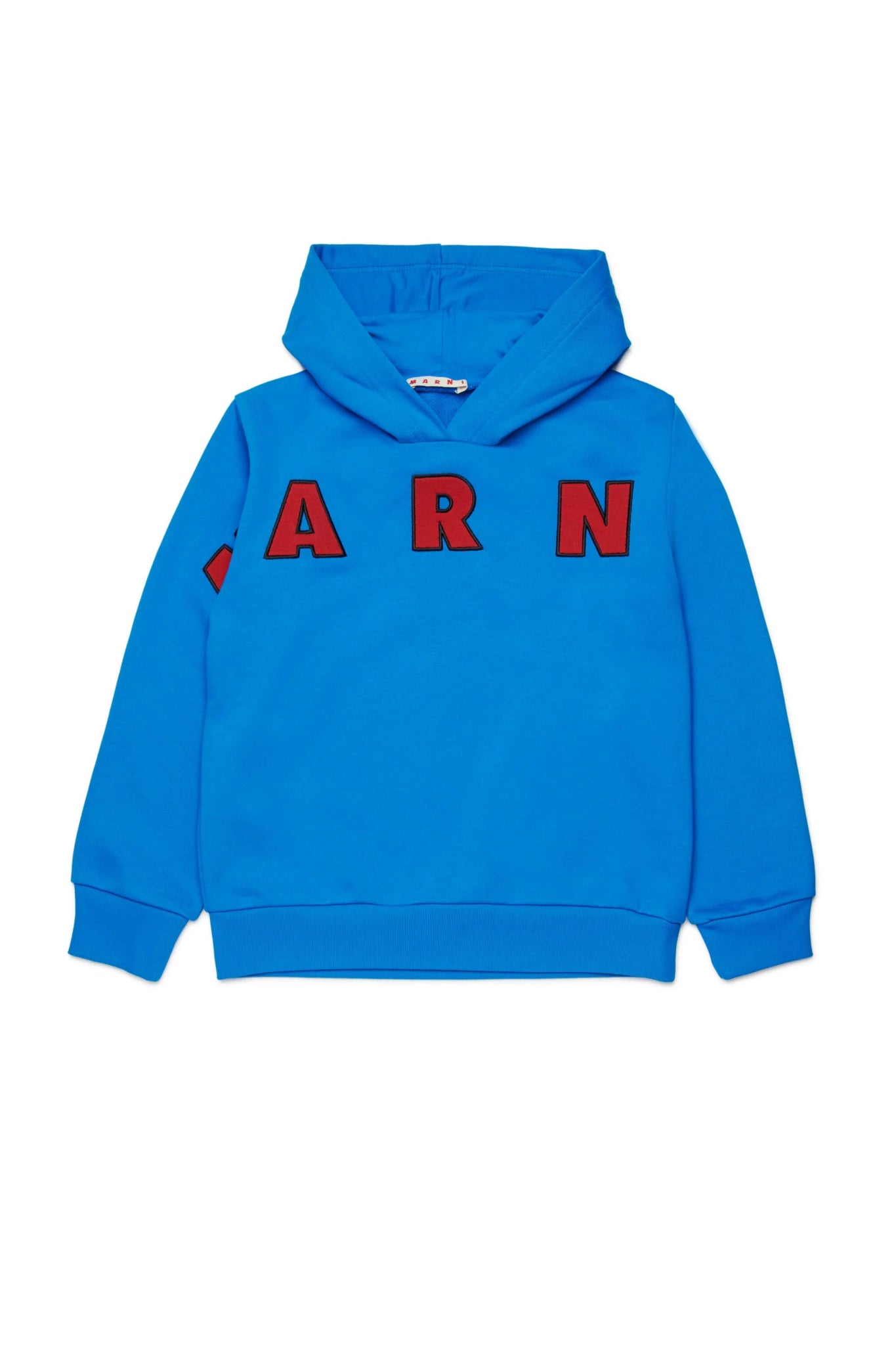 FELPA BLU CON LOGO ROSSO MARNI - Angel Luxury