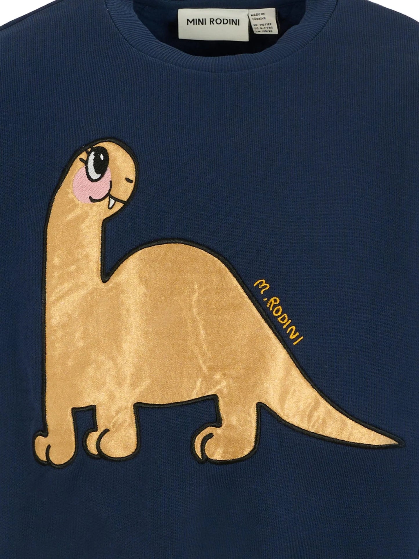 FELPA BLU CON STAMPA DINOSAURO MINI RODINI - Angel Luxury