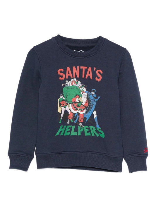 FELPA BLU SCURO CON STAMPA MARVEL MC2 SAINT BARTH - Angel Luxury