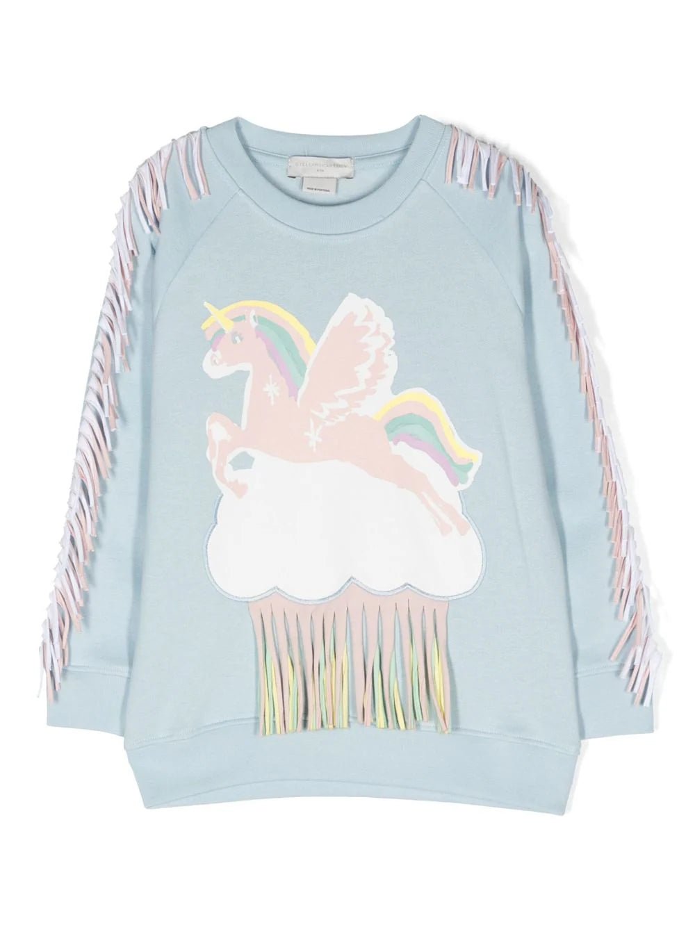 FELPA CIELO CON STAMPA UNICORNO STELLA MCCARTNEY - Angel Luxury