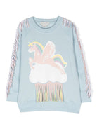 FELPA CIELO CON STAMPA UNICORNO STELLA MCCARTNEY - Angel Luxury