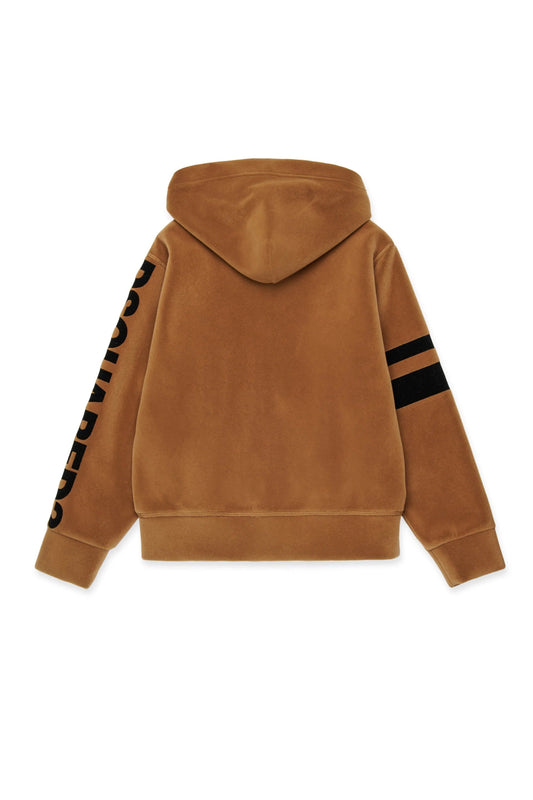 FELPA CON CAPPUCCIO BEIGE CON LOGO NERO DSQUARED2 - Angel Luxury