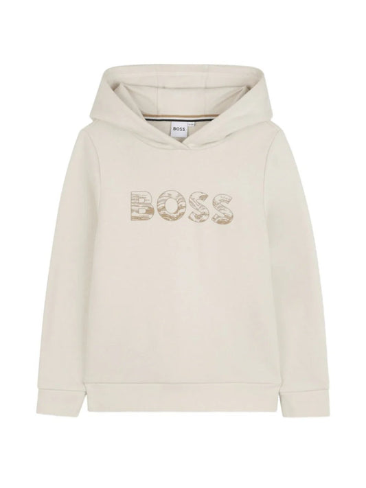 FELPA CON CAPPUCCIO BEIGE HUGO BOSS - Angel Luxury