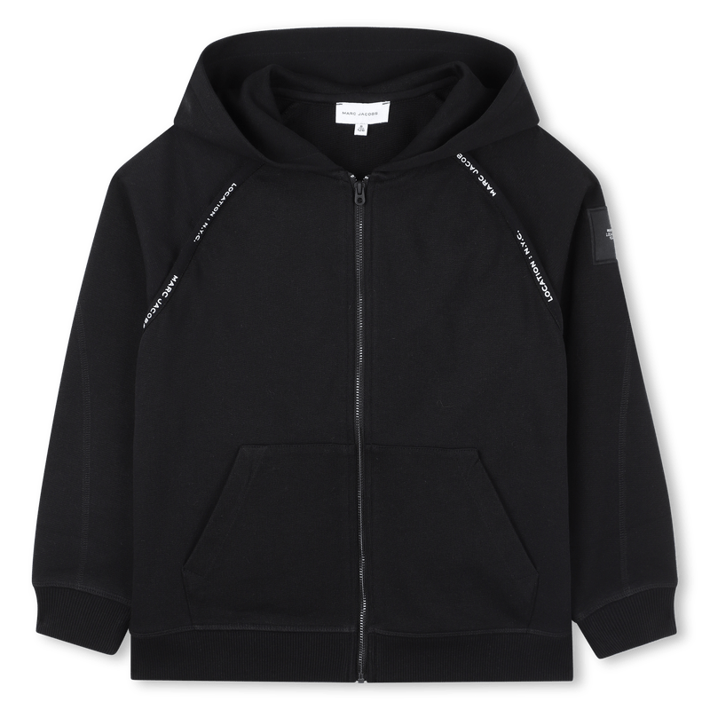 FELPA CON CAPPUCCIO NERA CON ZIP MARC JACOBS - Angel Luxury
