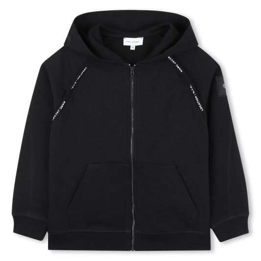 FELPA CON CAPPUCCIO NERA CON ZIP MARC JACOBS - Angel Luxury