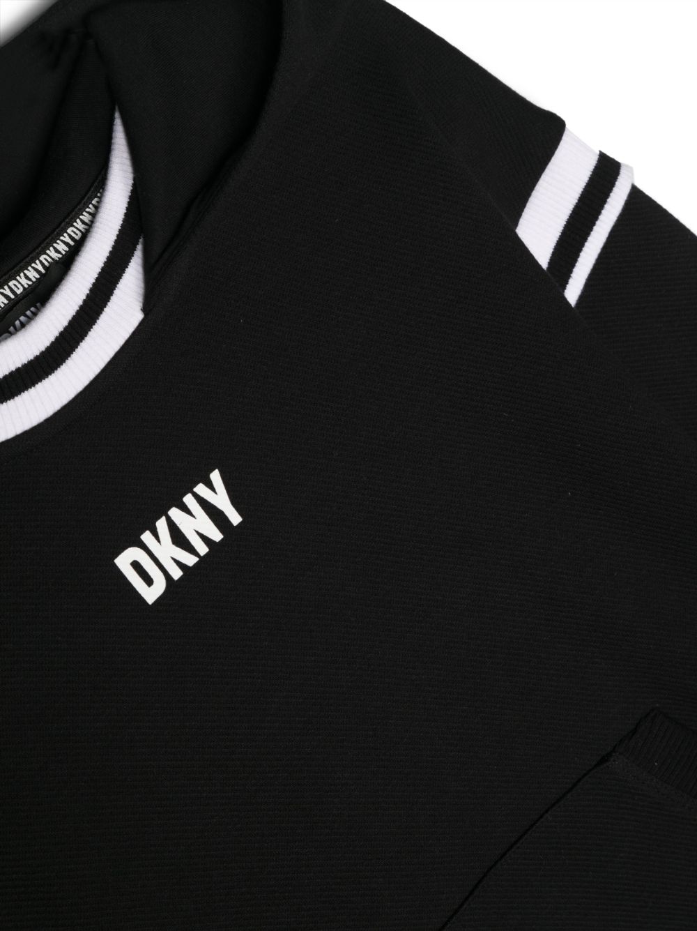 FELPA CON CAPPUCCIO NERO DKNY - Angel Luxury
