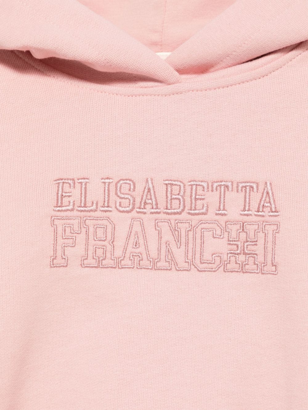 FELPA CON CAPPUCCIO ROSA ELISABETTA FRANCHI - Angel Luxury