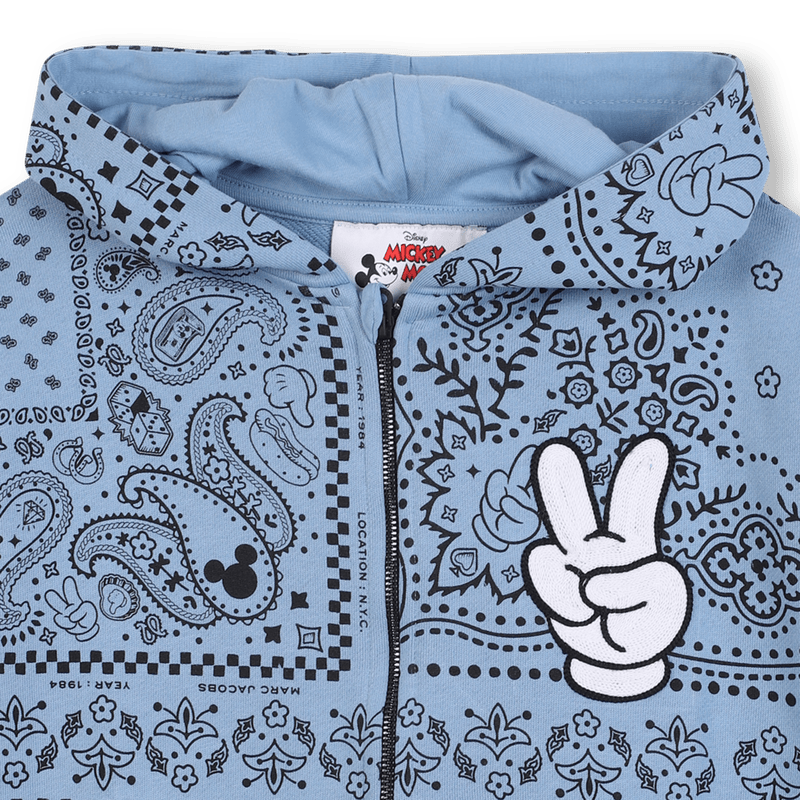 FELPA CON ZIP EFFETTO BANDANA SUL RETRO TOPOLINO MARC JACOBS - Angel Luxury