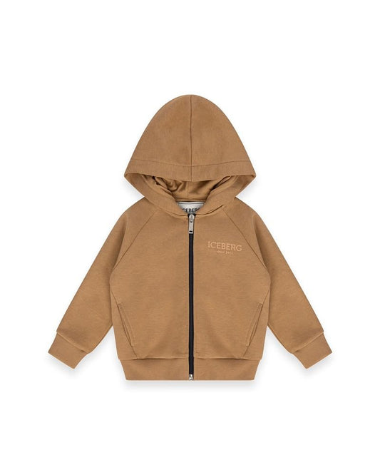 FELPA CON ZIP SABBIA ICEBERG - Angel Luxury