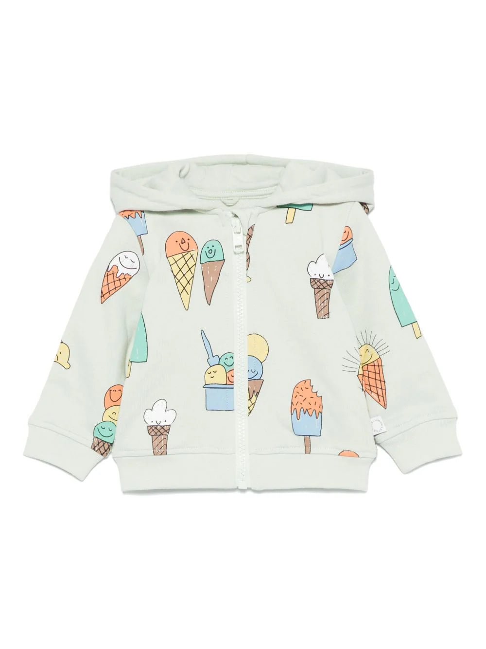 FELPA CON ZIP VERDE CON FANTASIA GELATI STELLA MCCARTNEY - Angel Luxury