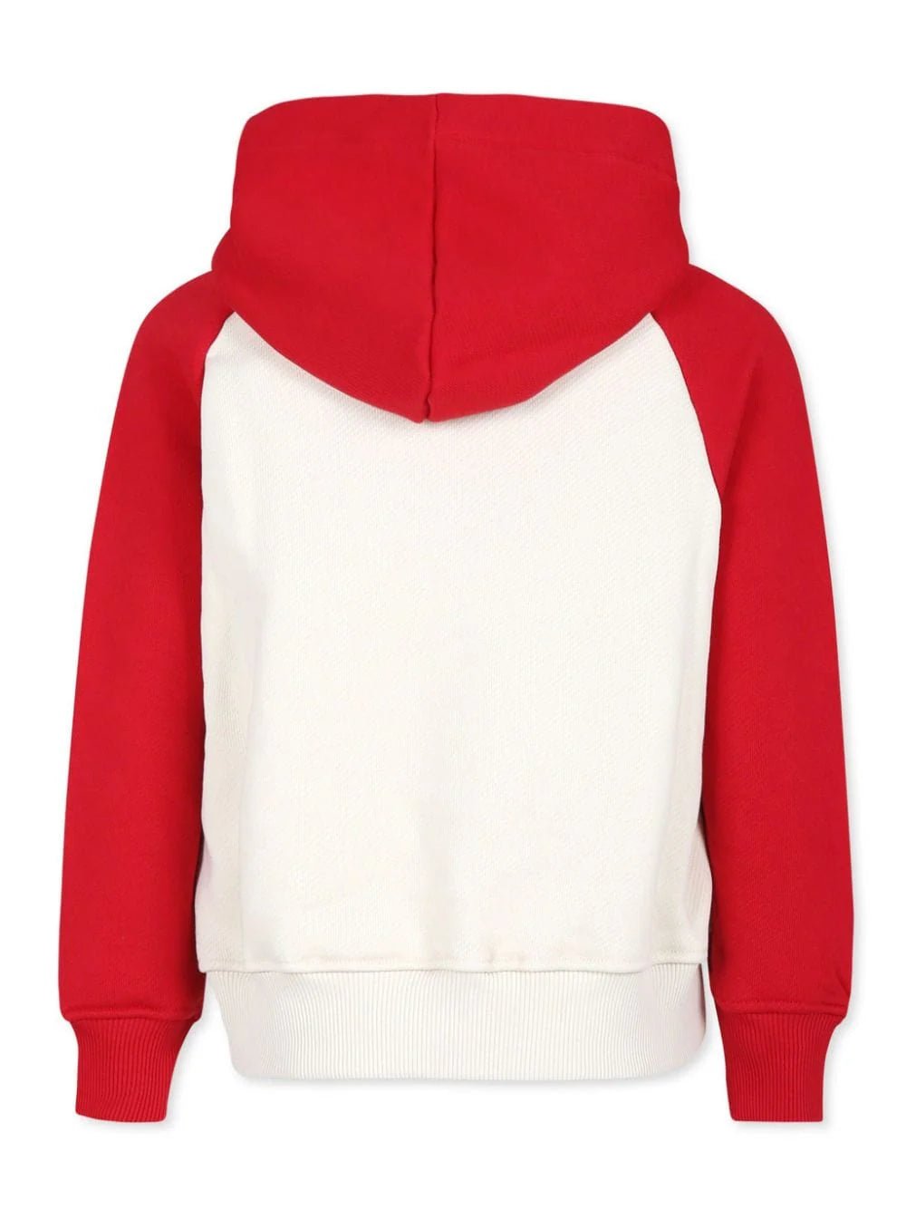 FELPA CREMA - ROSSO CON CAPPUCCIO MSGM - Angel Luxury