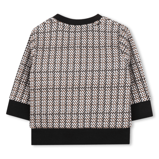 FELPA GIROCOLLO TRICOLORE CON LOGO NERO HUGO BOSS - Angel Luxury
