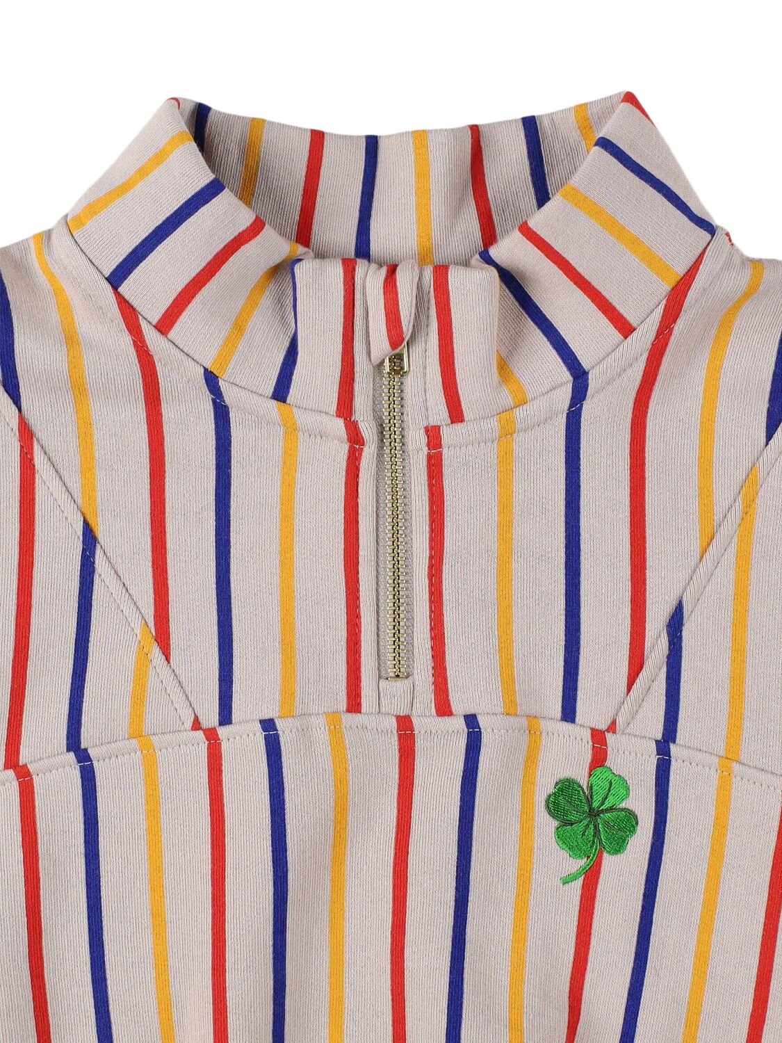 FELPA GRIGIA A RIGHE BLU - GIALLA E ROSSA MINI RODINI - Angel Luxury