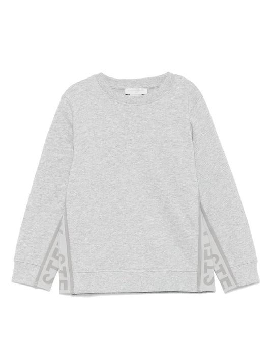 FELPA GRIGIA CON BANDE LATERALI STELLA MCCARTNEY - Angel Luxury
