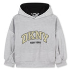 FELPA GRIGIA CON CAPPUCCIO DKNY - Angel Luxury