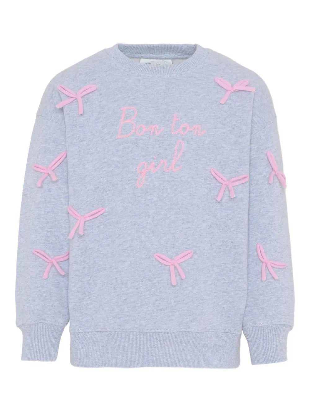 FELPA GRIGIA CON FICCHI ROSA MC2 SAINT BARTH - Angel Luxury