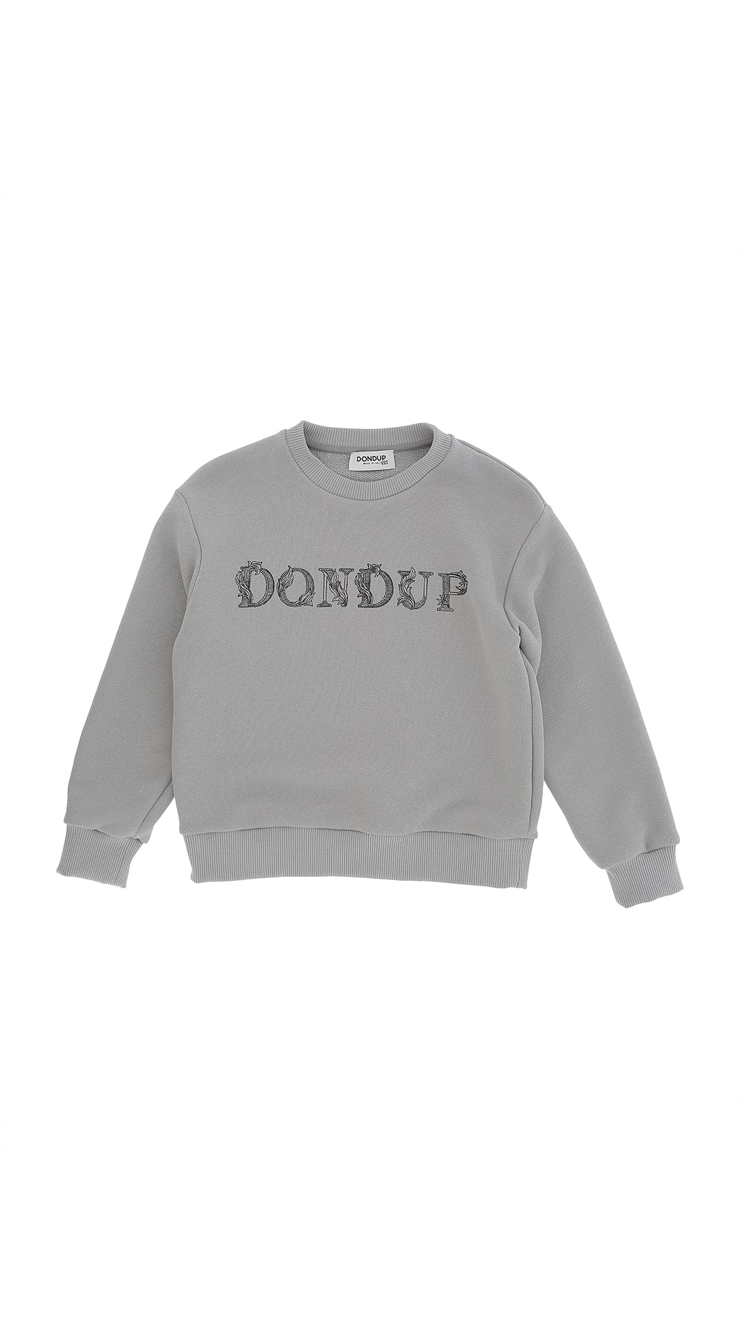 FELPA GRIGIA CON LOGO DONDUP - Angel Luxury