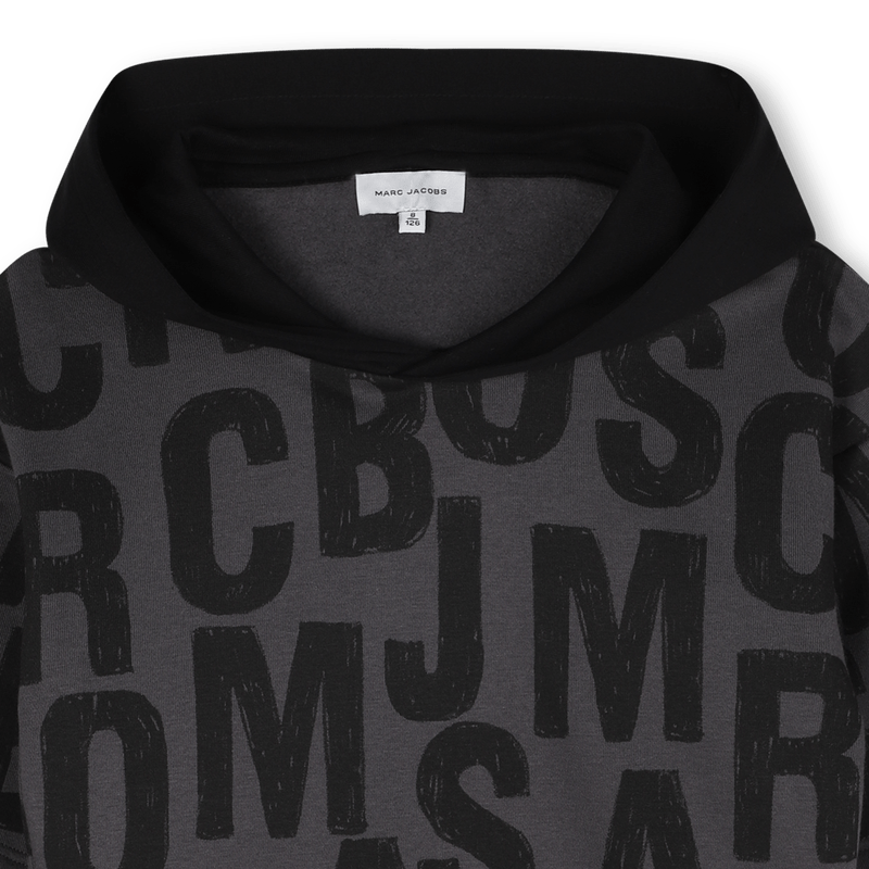 FELPA GRIGIA CON LOGO NERO MARC JACOBS - Angel Luxury