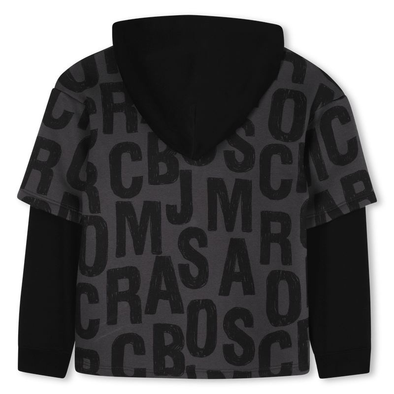 FELPA GRIGIA CON LOGO NERO MARC JACOBS - Angel Luxury