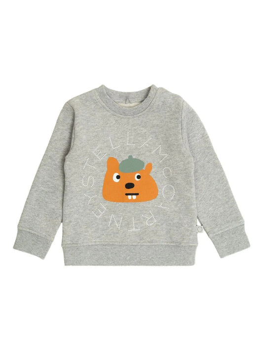 FELPA GRIGIA CON ORSO STELLA MCCARTNEY - Angel Luxury