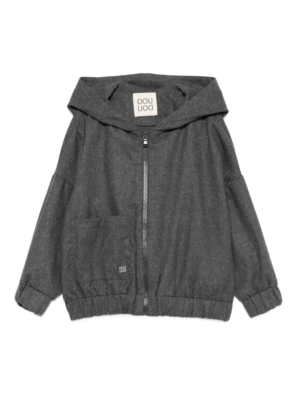 FELPA GRIGIA CON ZIP DOUUOD - Angel Luxury