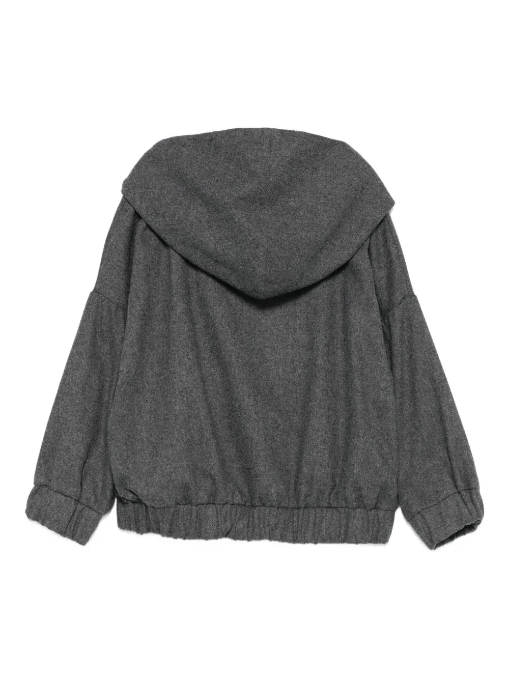 FELPA GRIGIA CON ZIP DOUUOD - Angel Luxury