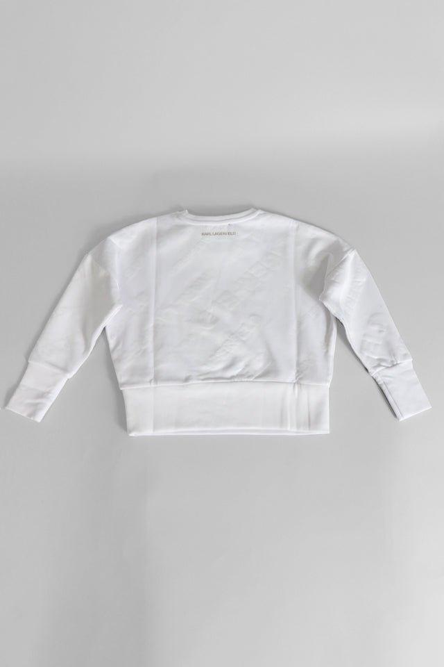 Felpa Karl Lagerfeld bianca con omino - Angel Luxury