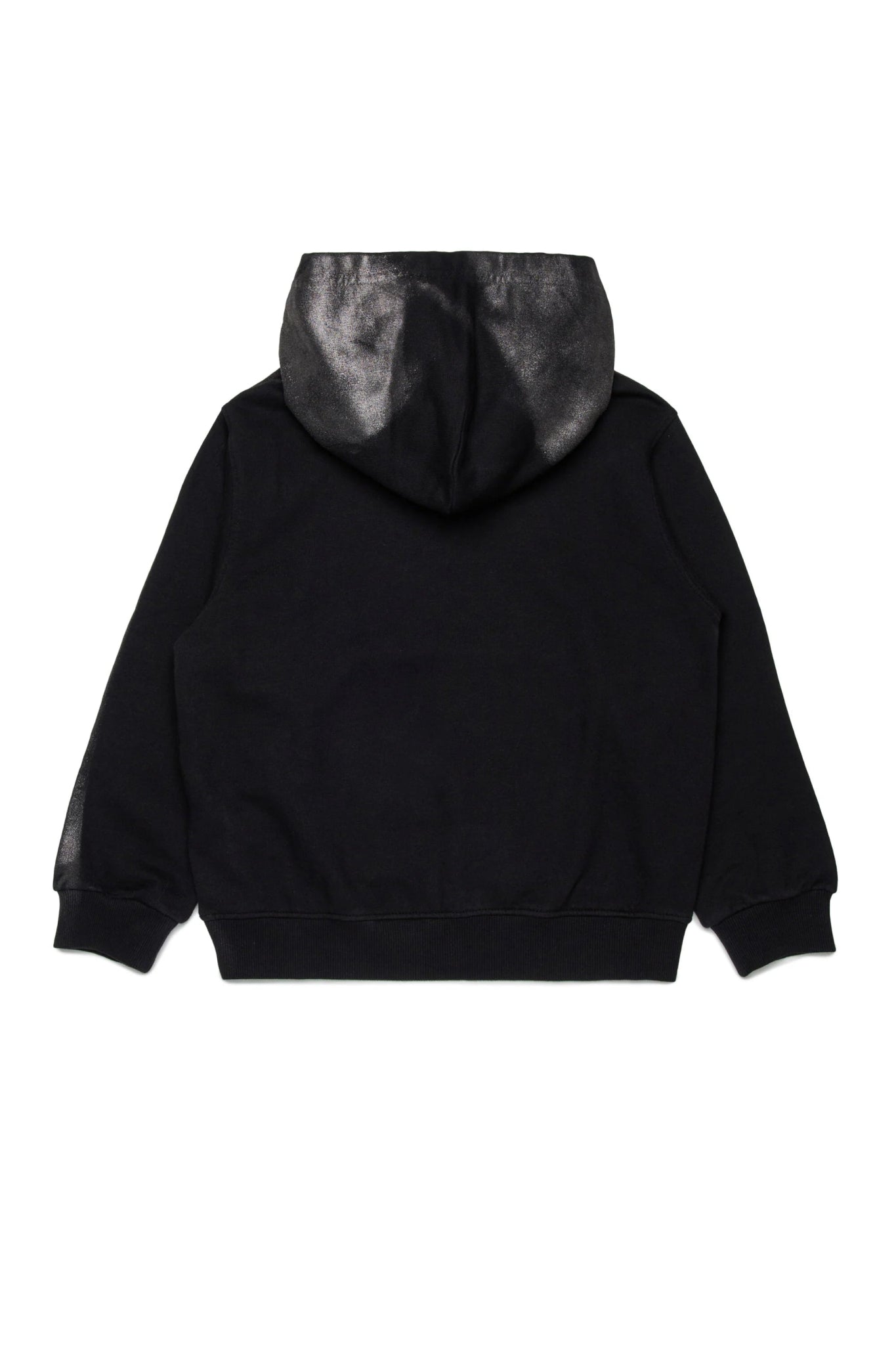FELPA NERA CON CAPPUCCIO CON LOGO MAXI DIESEL - Angel Luxury