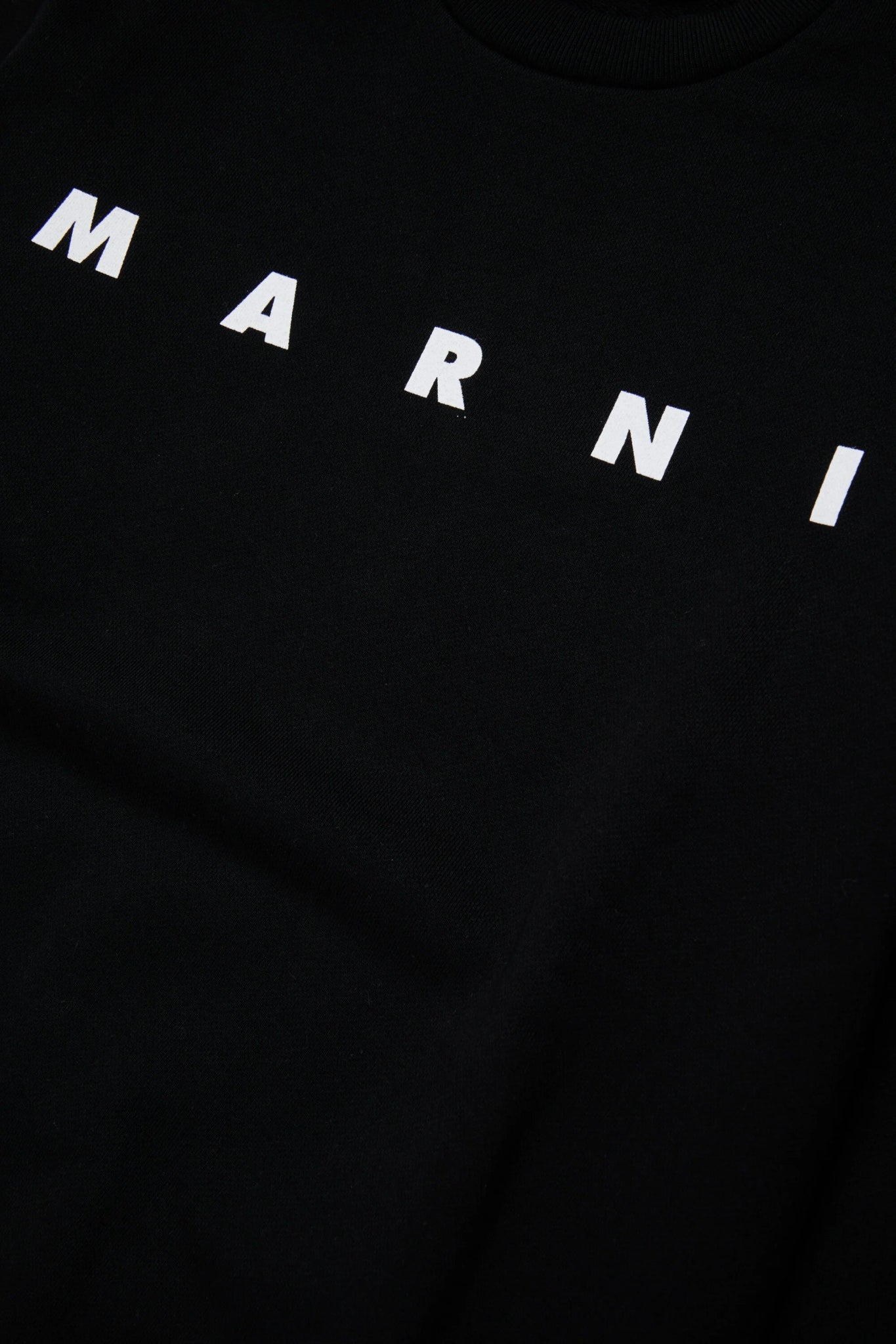 FELPA NERA CON LOGO BIANCO MARNI - Angel Luxury