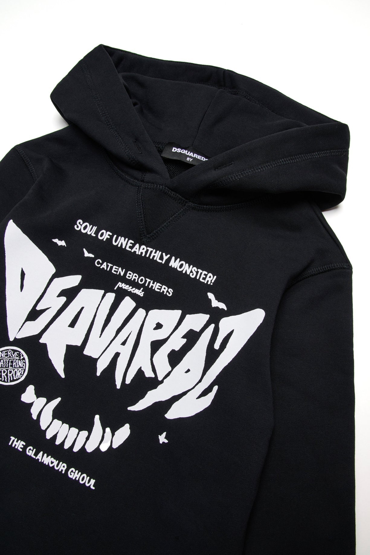 FELPA NERA CON LOGO DSQUARED2 - Angel Luxury